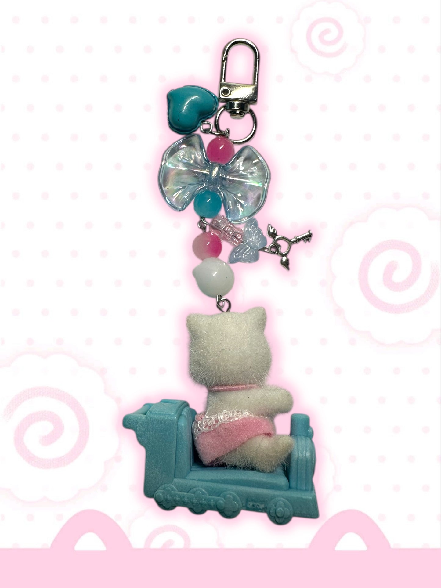 Calico Critter Cat keychain