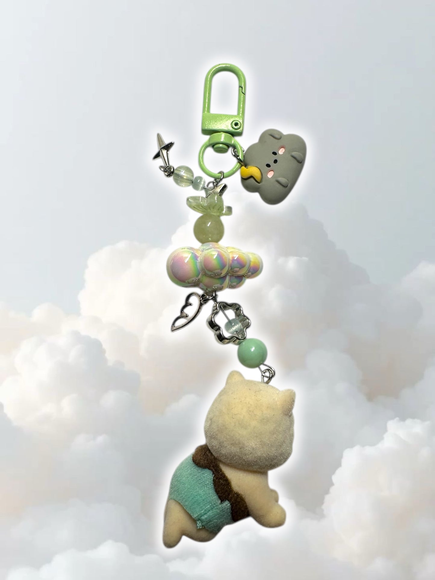 Calico Critter Cloud Alpaca keychain