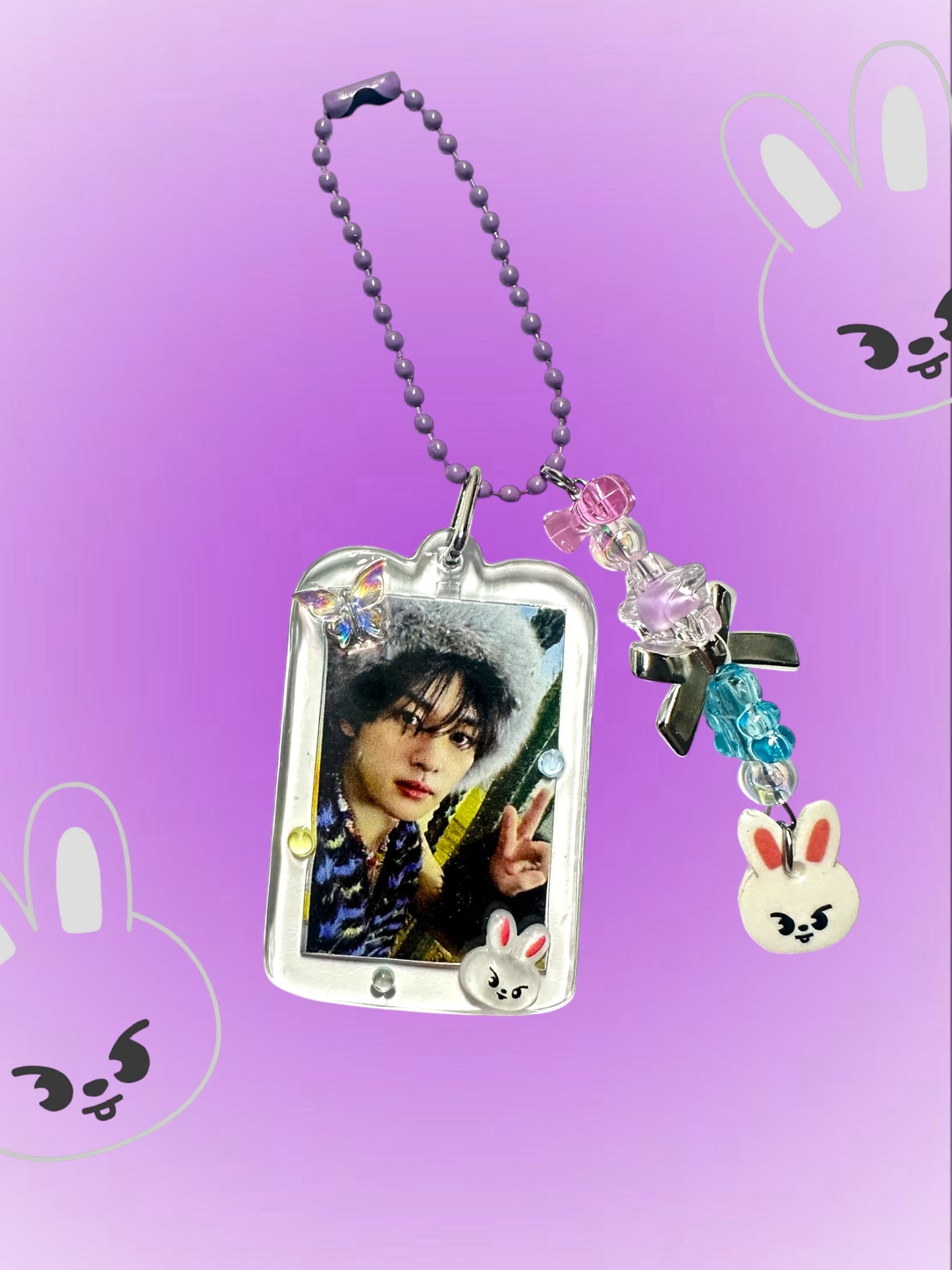 Stray Kids Skzoo Lee Know inspired keychain