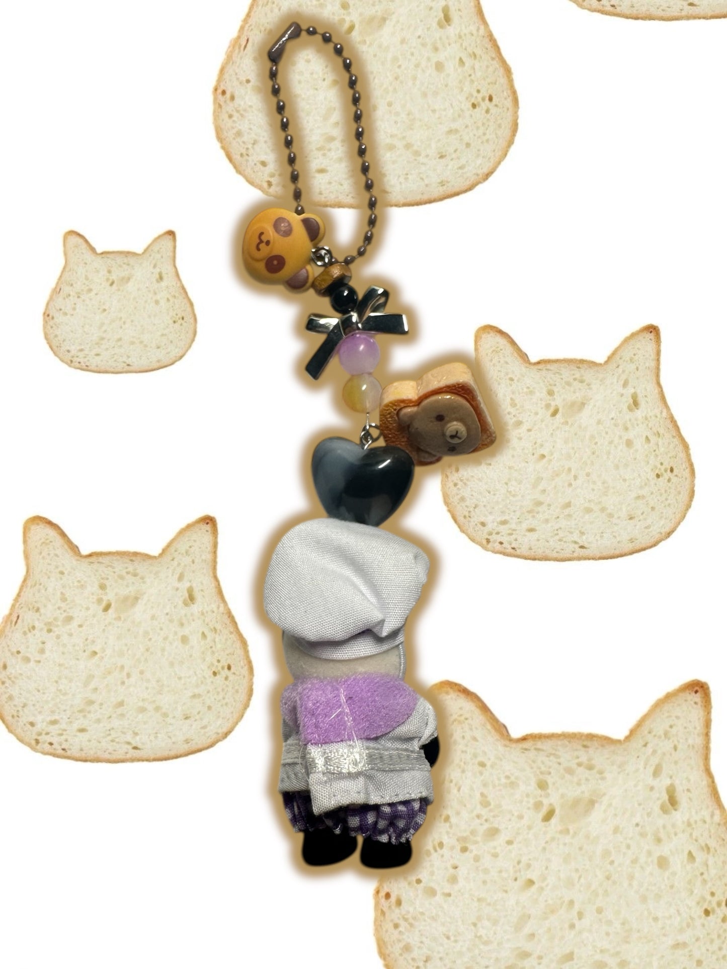 Calico Critter Baker Panda keychain