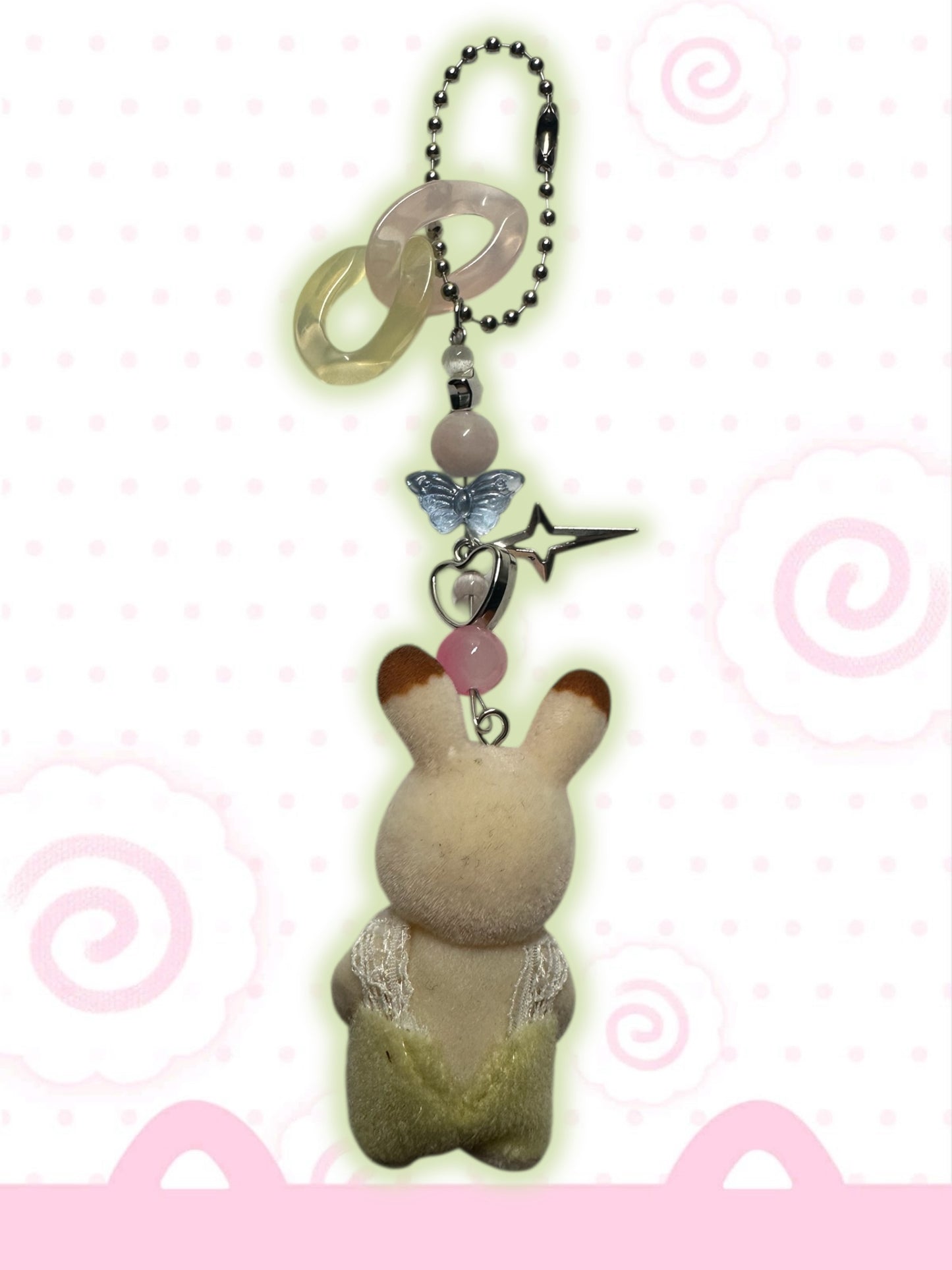 Calico Critter Rabbit keychain