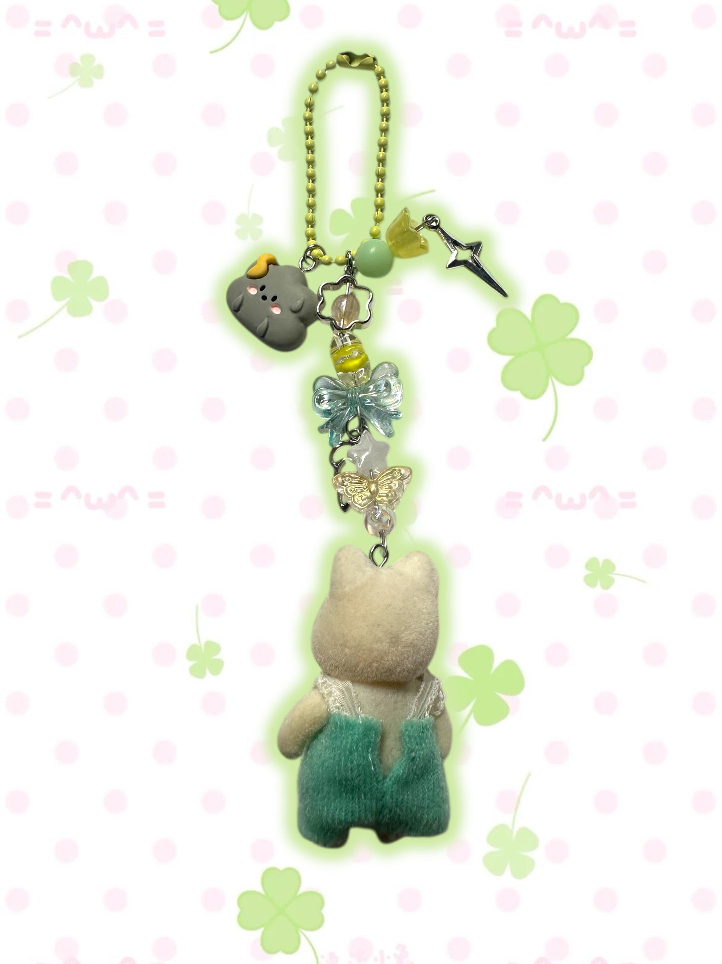 Calico Critter Cat keychain