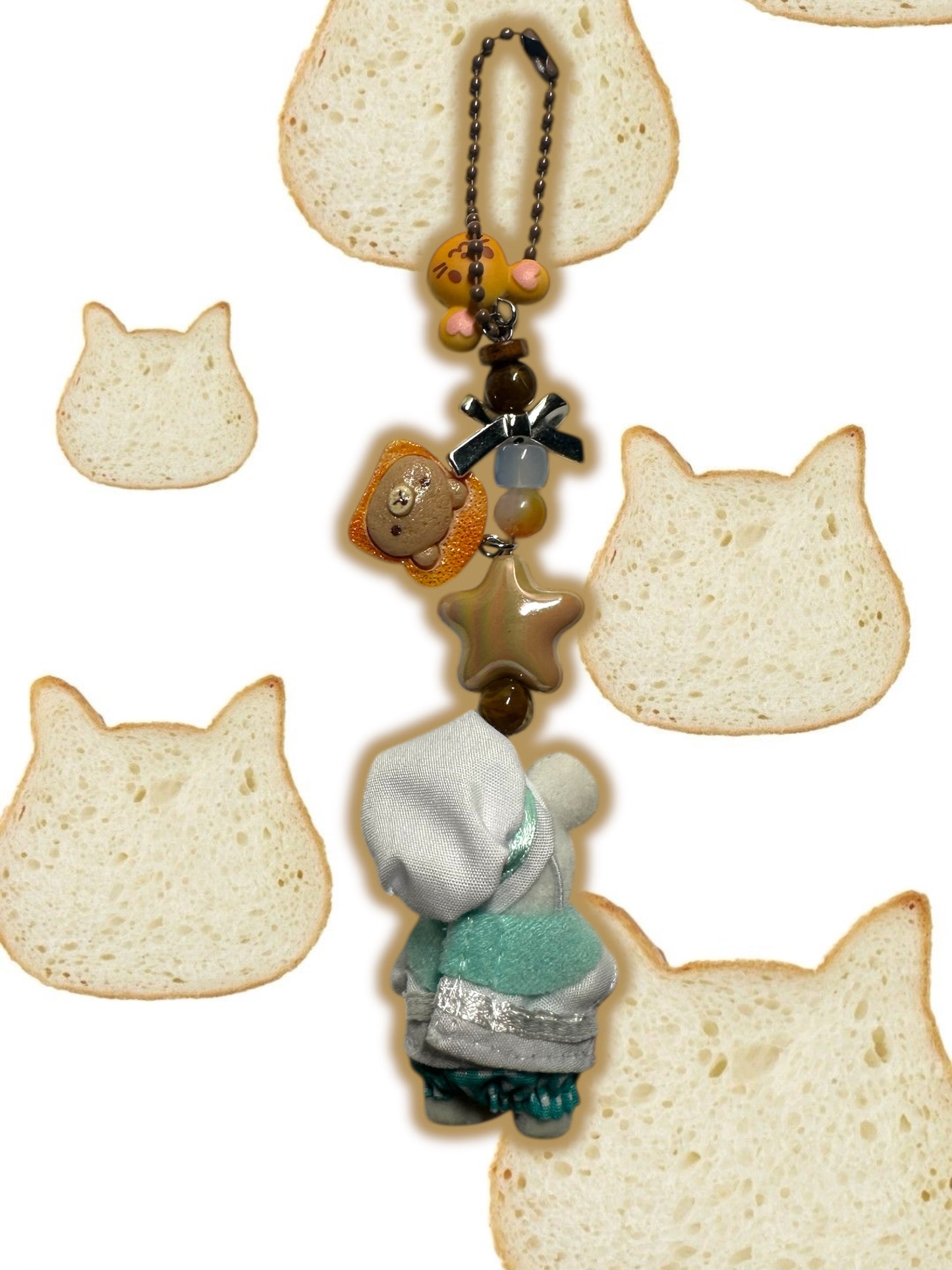 Calico Critter Baker Mouse keychain
