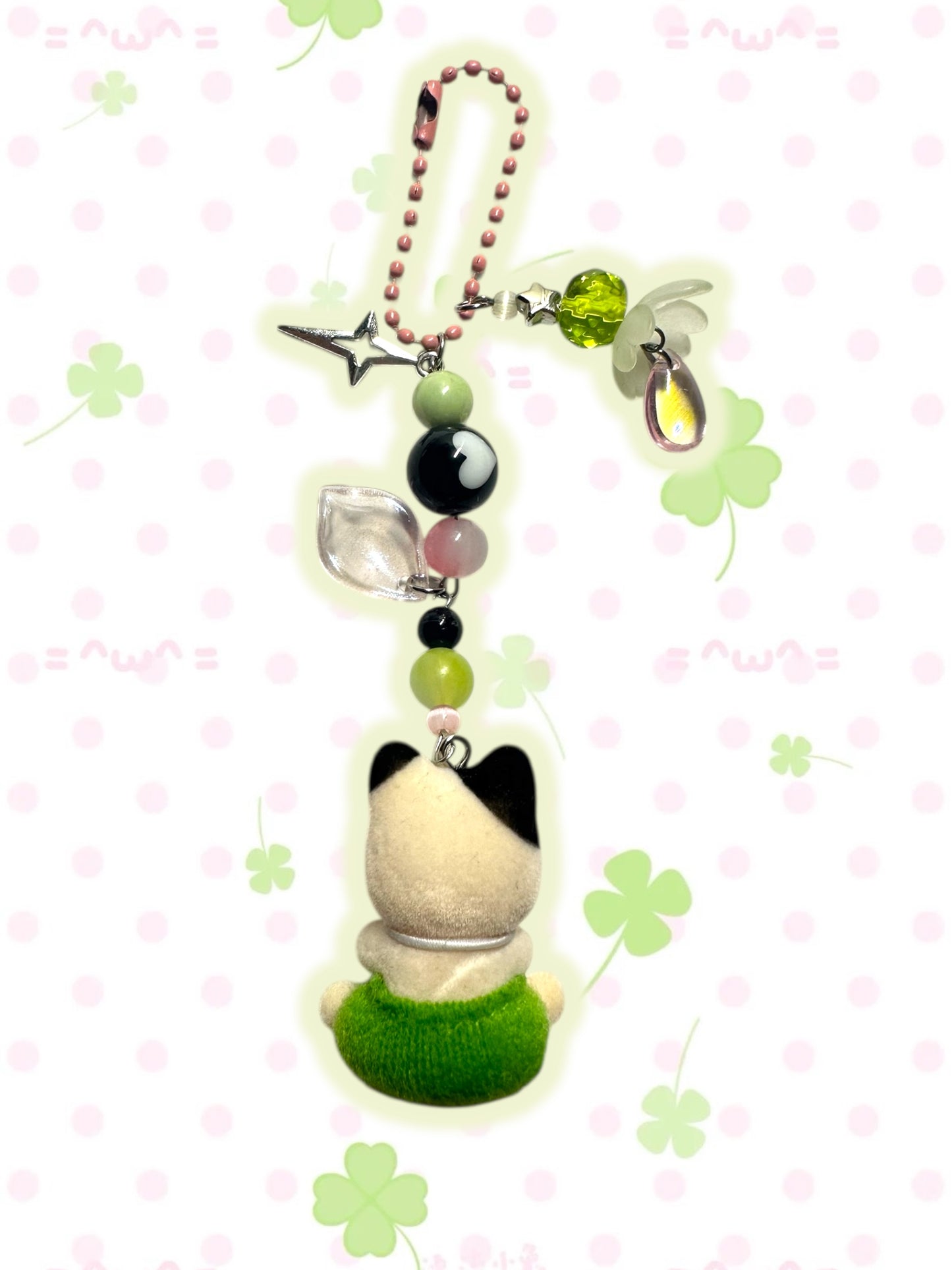 Cat Calico Critter keychain