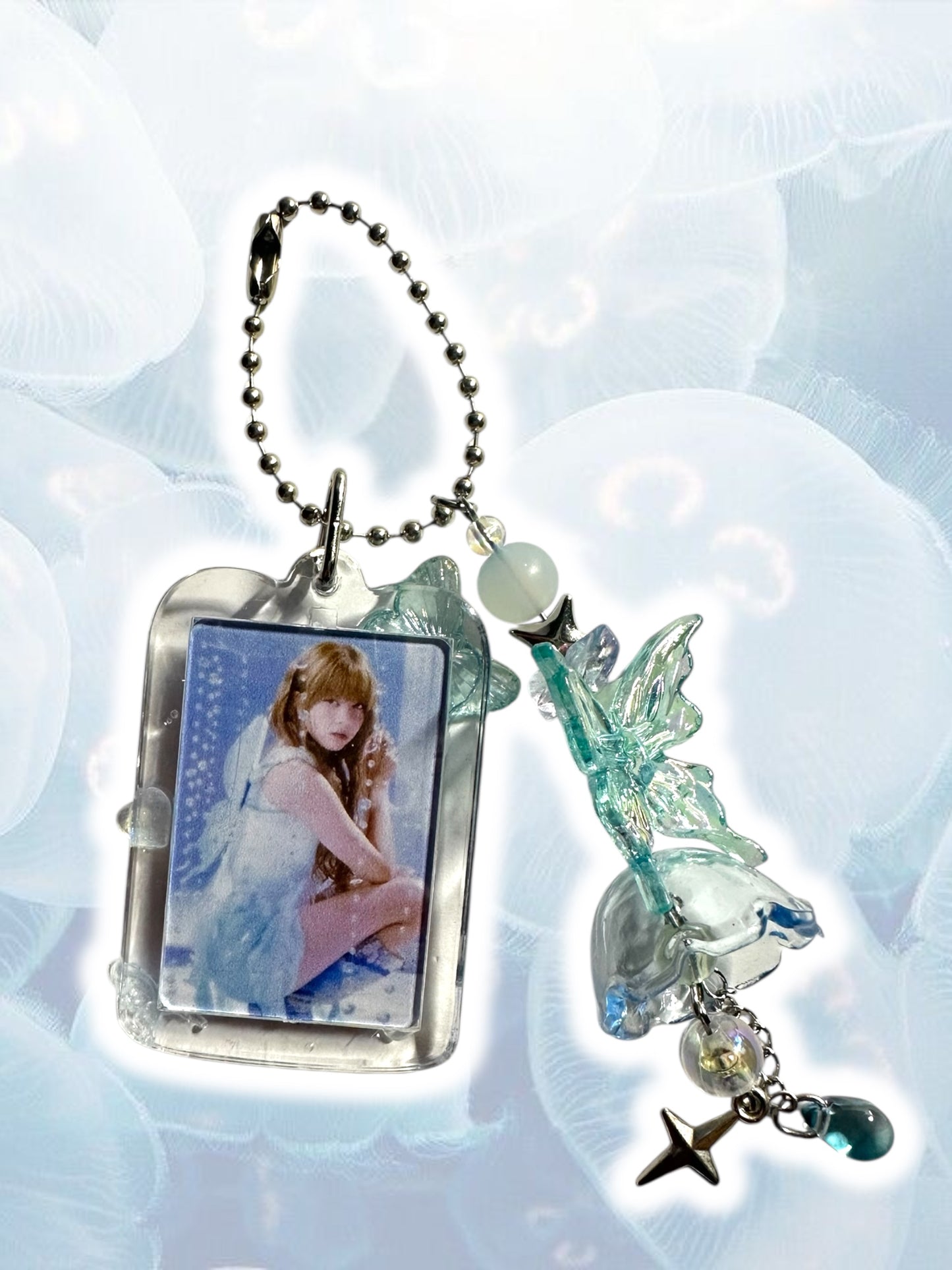 Nmixx jellyfish inspired keychains Lily