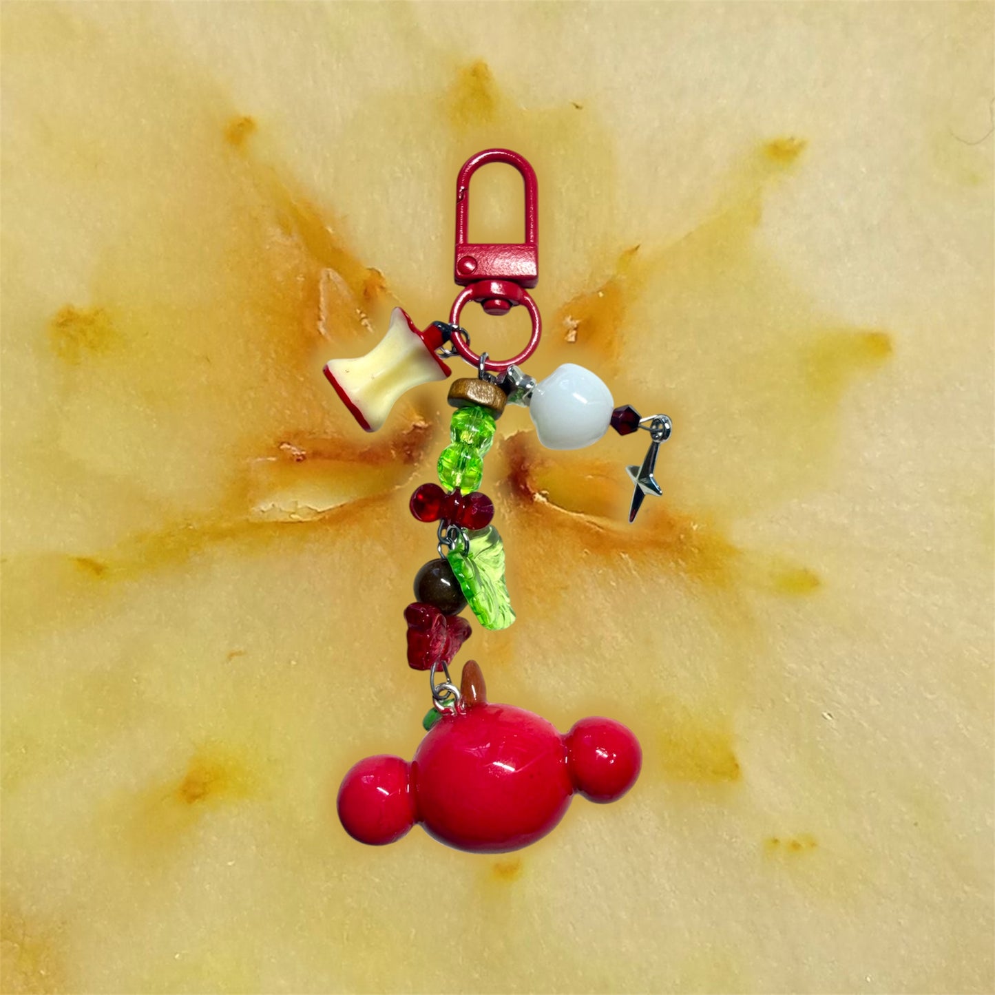 Monkey Apple Keychain