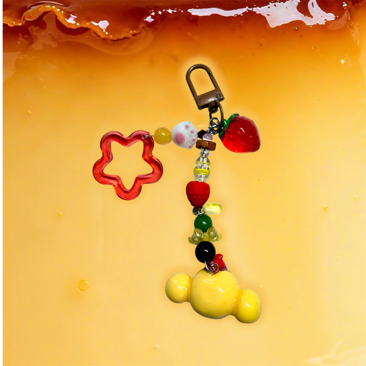 Monkey Pudding Keychain