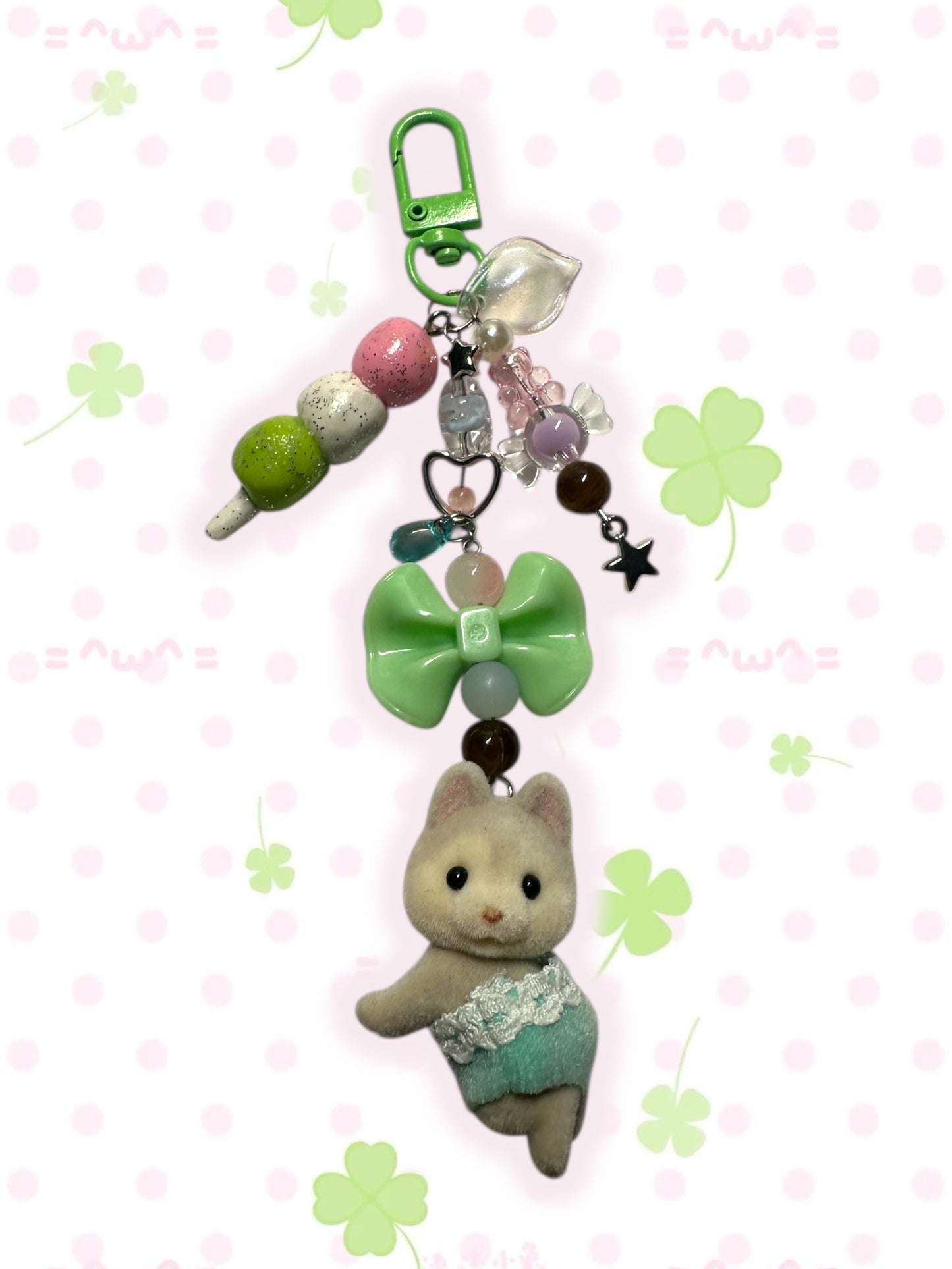 Calico Critter Husky keychain