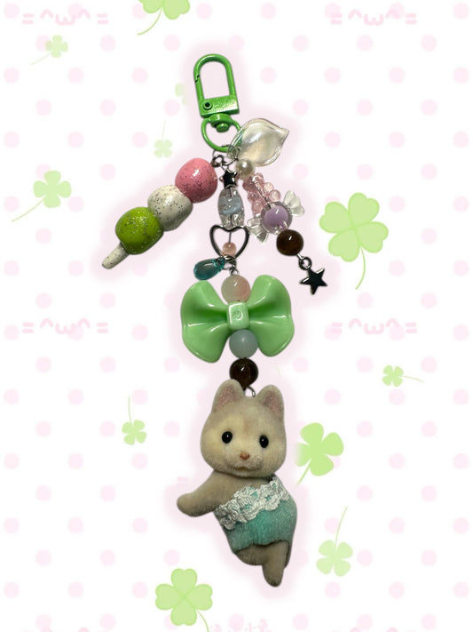 Calico Critter Husky keychain