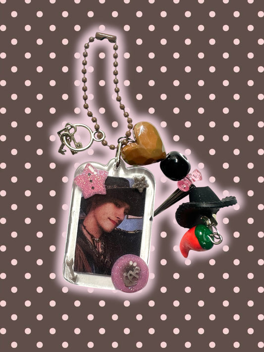 Ateez Mingi Bouncy inspired keychains