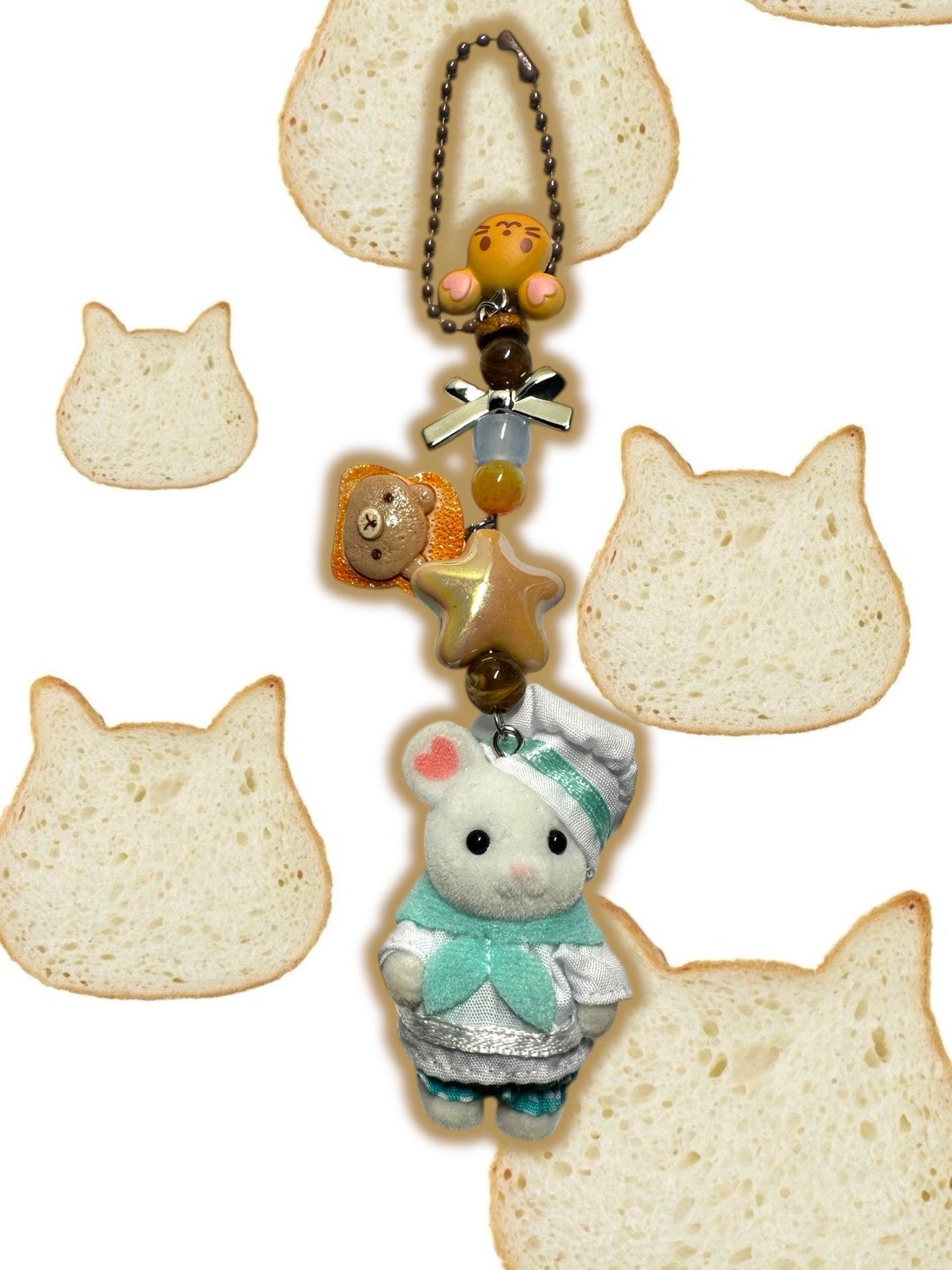 Calico Critter Baker Mouse keychain
