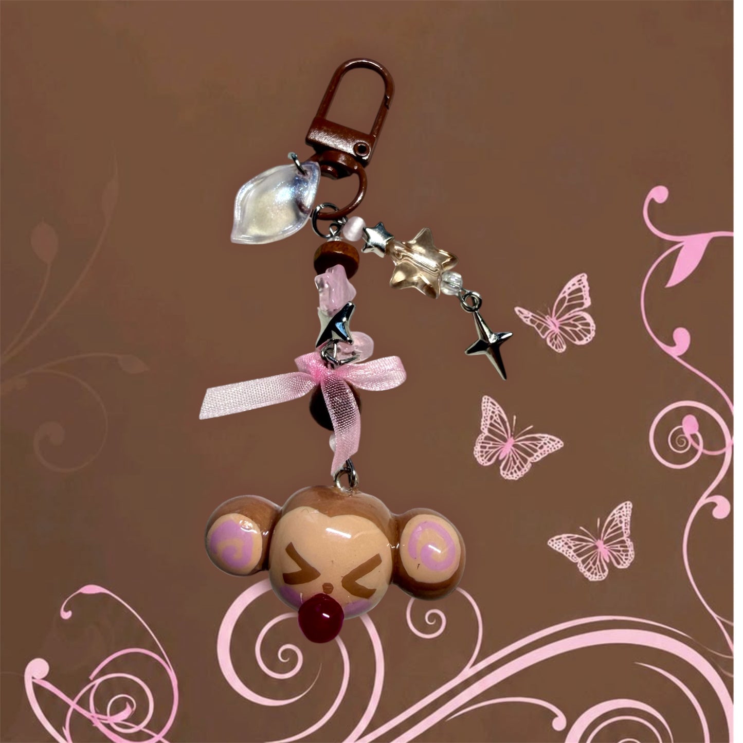 Monkey Bubblegum Keychain