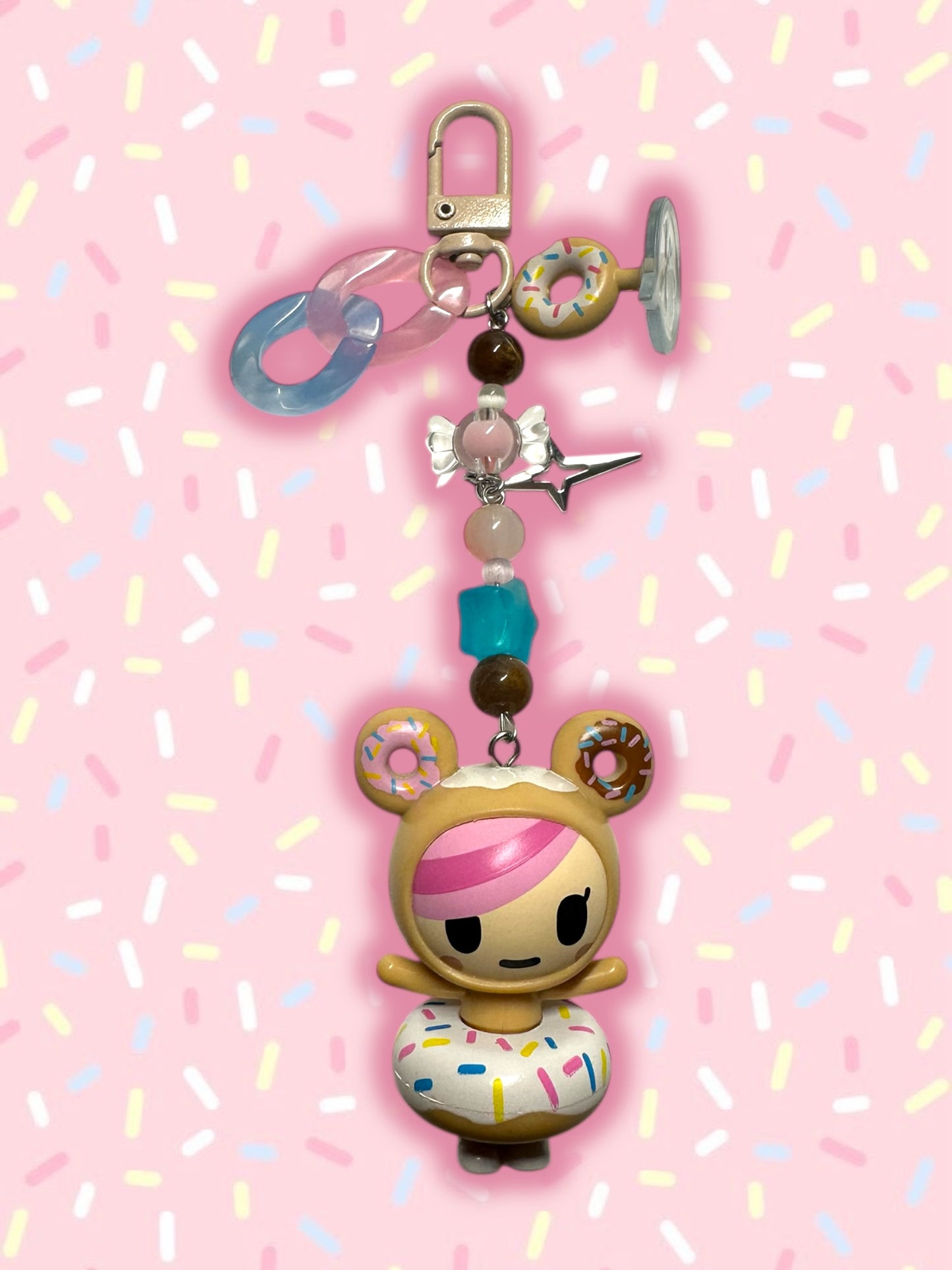 Tokidoki Donutella keychain