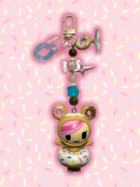Tokidoki Donutella keychain