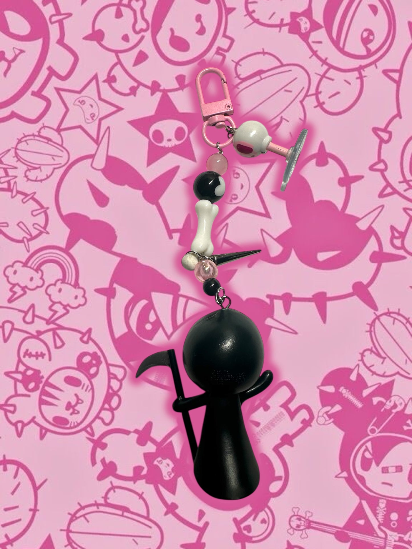 Tokidoki Grim Reaper Adios keychain