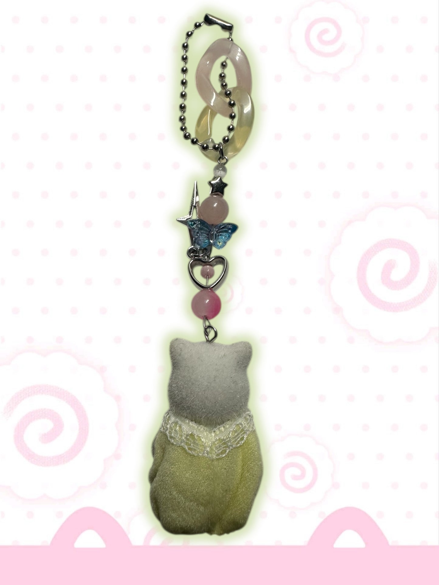 Calico Critter Cat keychain