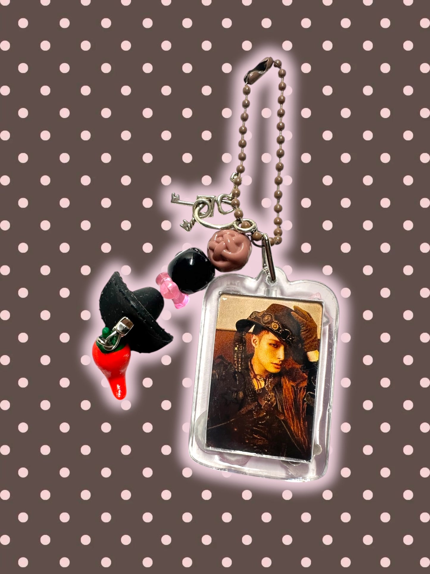 Ateez Mingi Bouncy inspired keychains