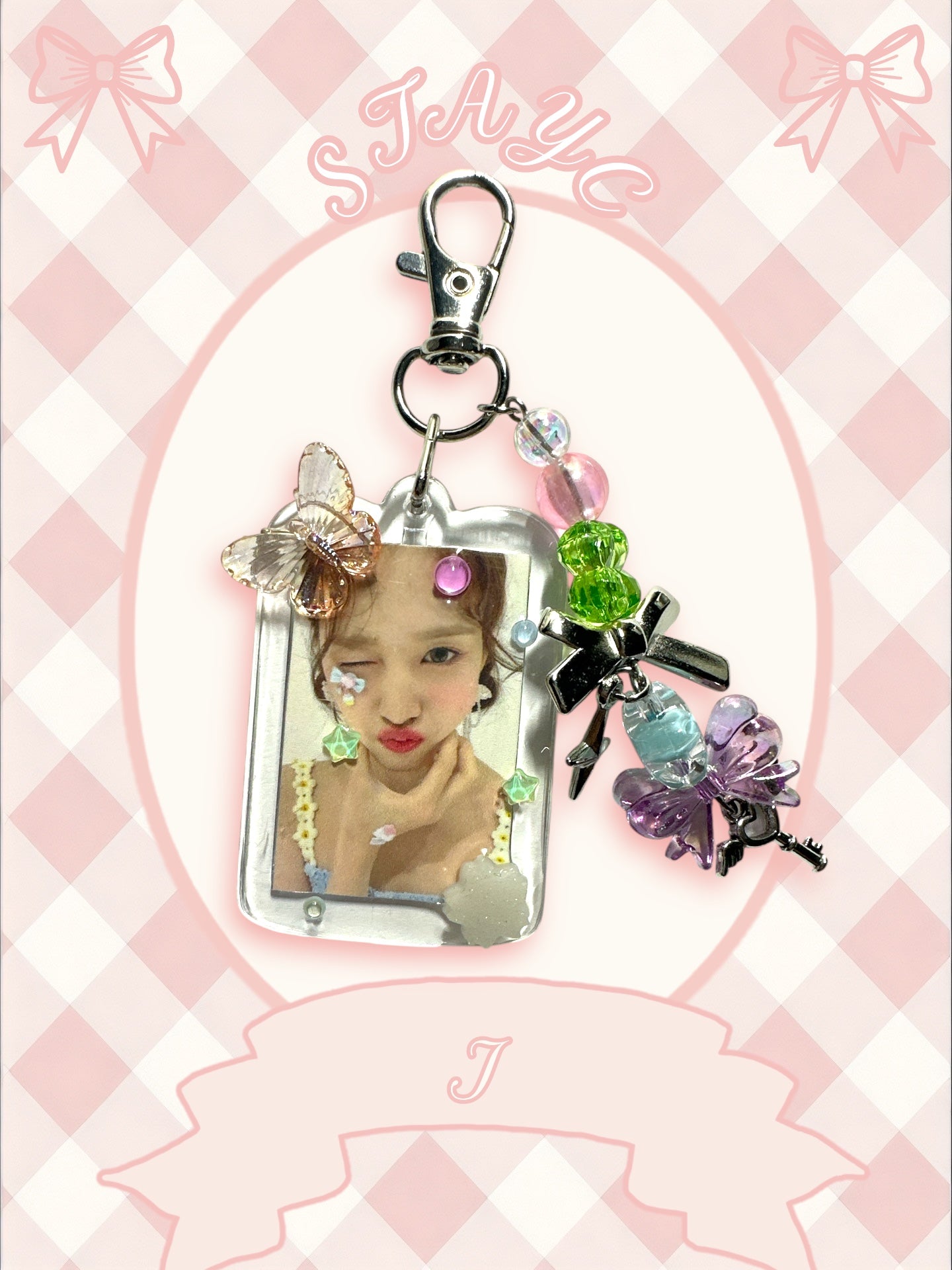 Stayc J inspired keychain
