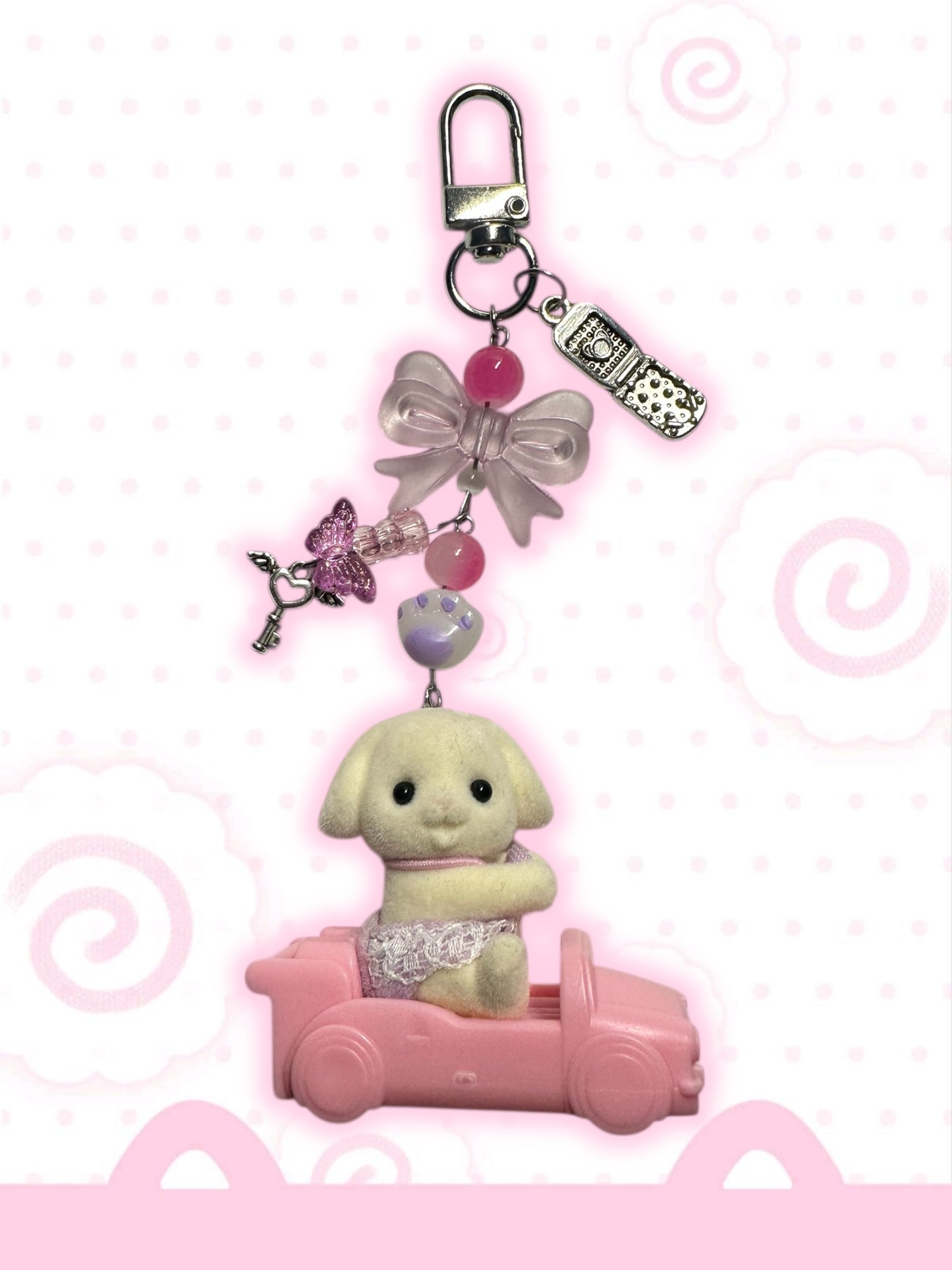 Calico Critter Rabbit keychain