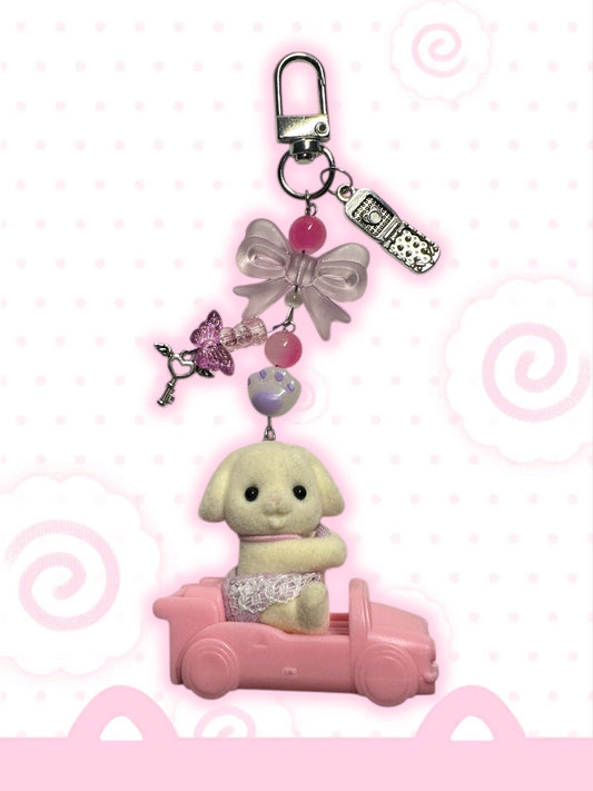 Calico Critter Rabbit keychain