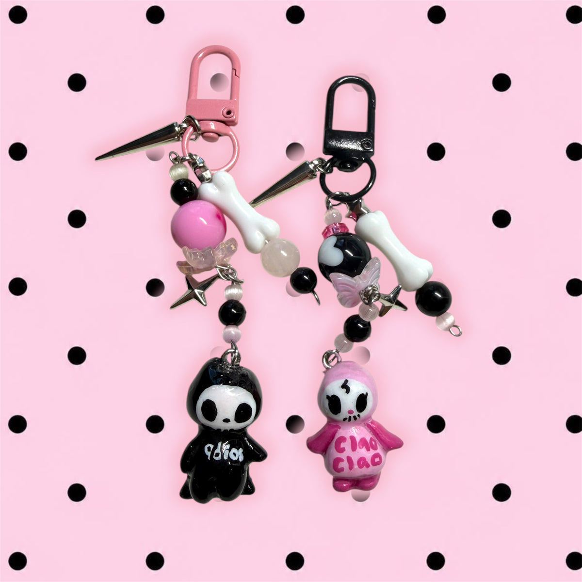 Adiós and Ciao Ciao set keychain