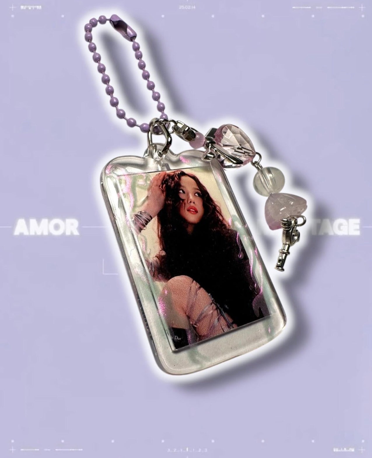 Blackpink Jisoo Amortage inspired keychain