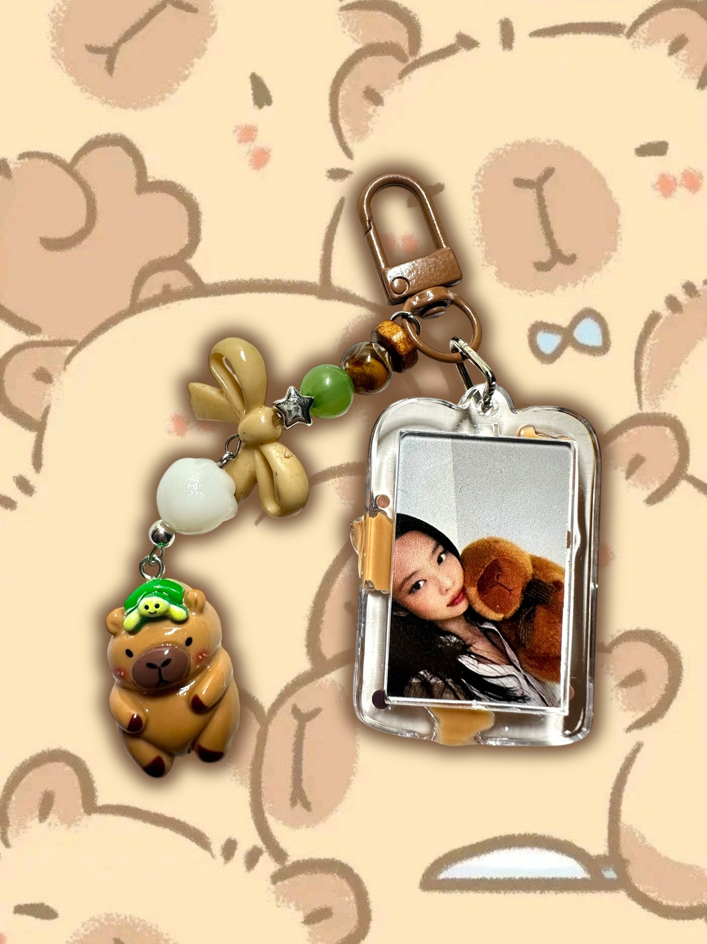 Blackpink Jennie Capybara inspired keychain