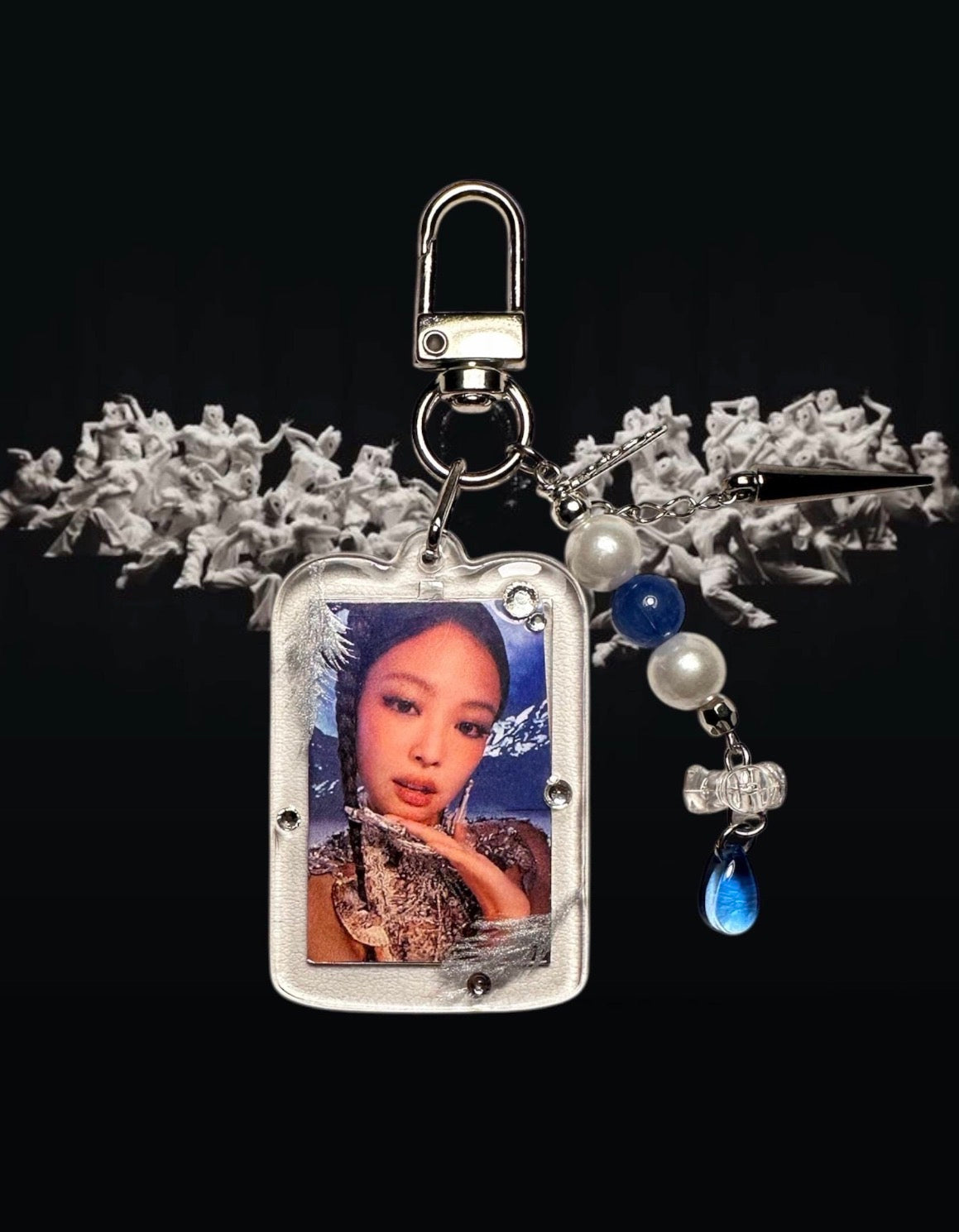 Jennie Blackpink Zen inspired keychain
