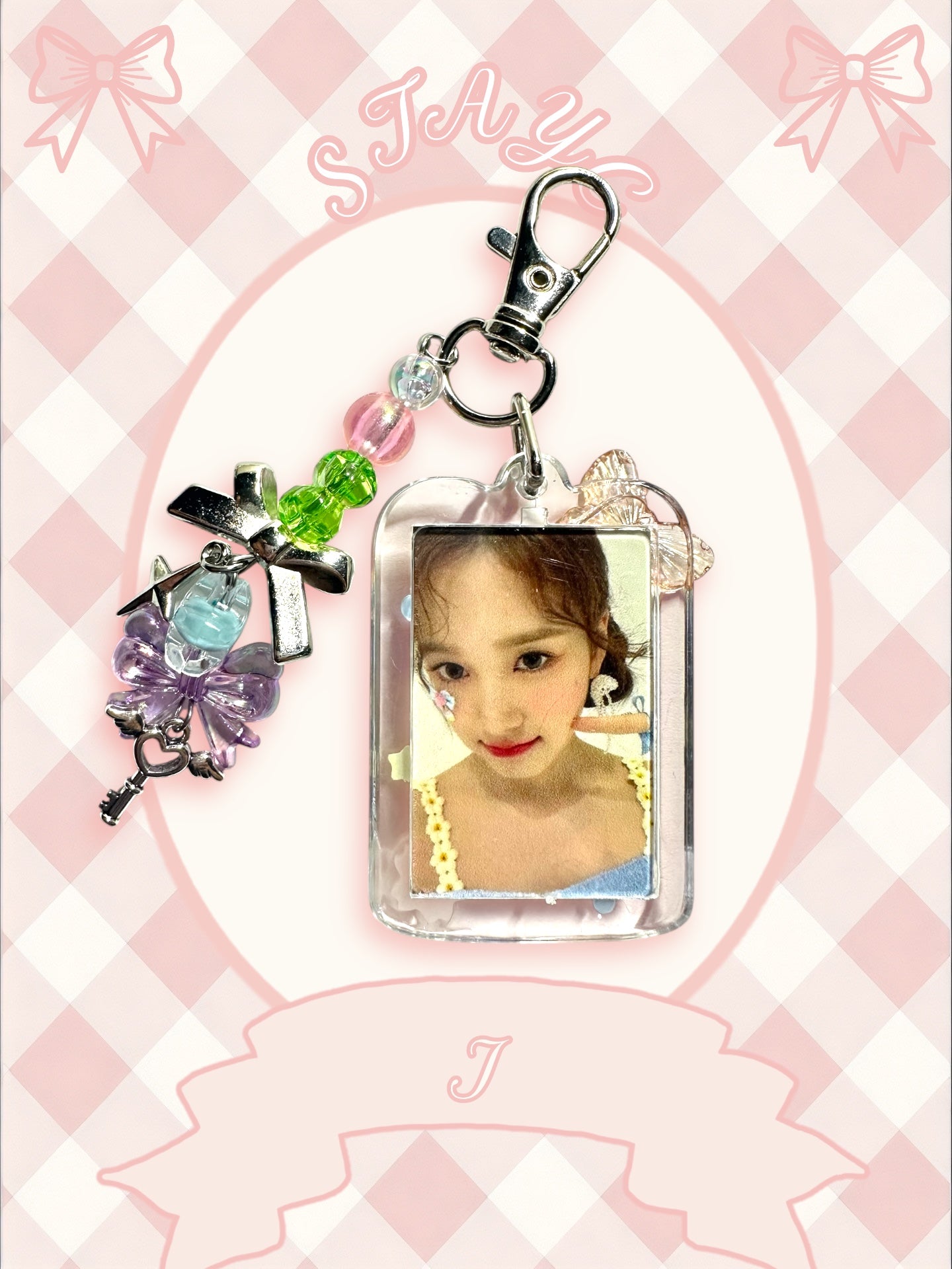 Stayc J inspired keychain