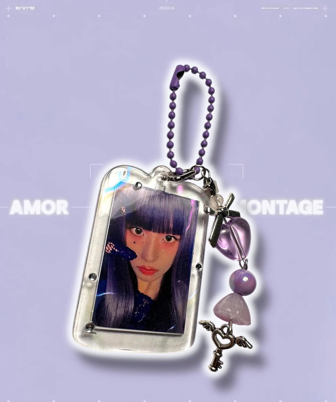 Blackpink Jisoo Amortage inspired keychain