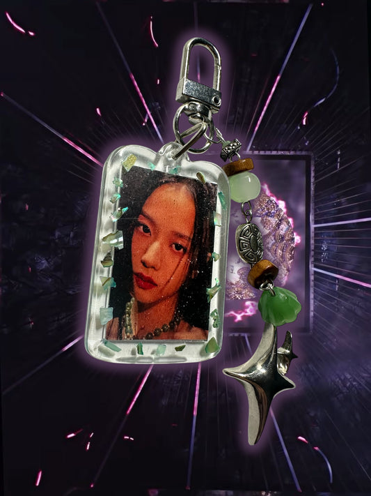 Blackpink Jisoo Pink Venom inspired keychain