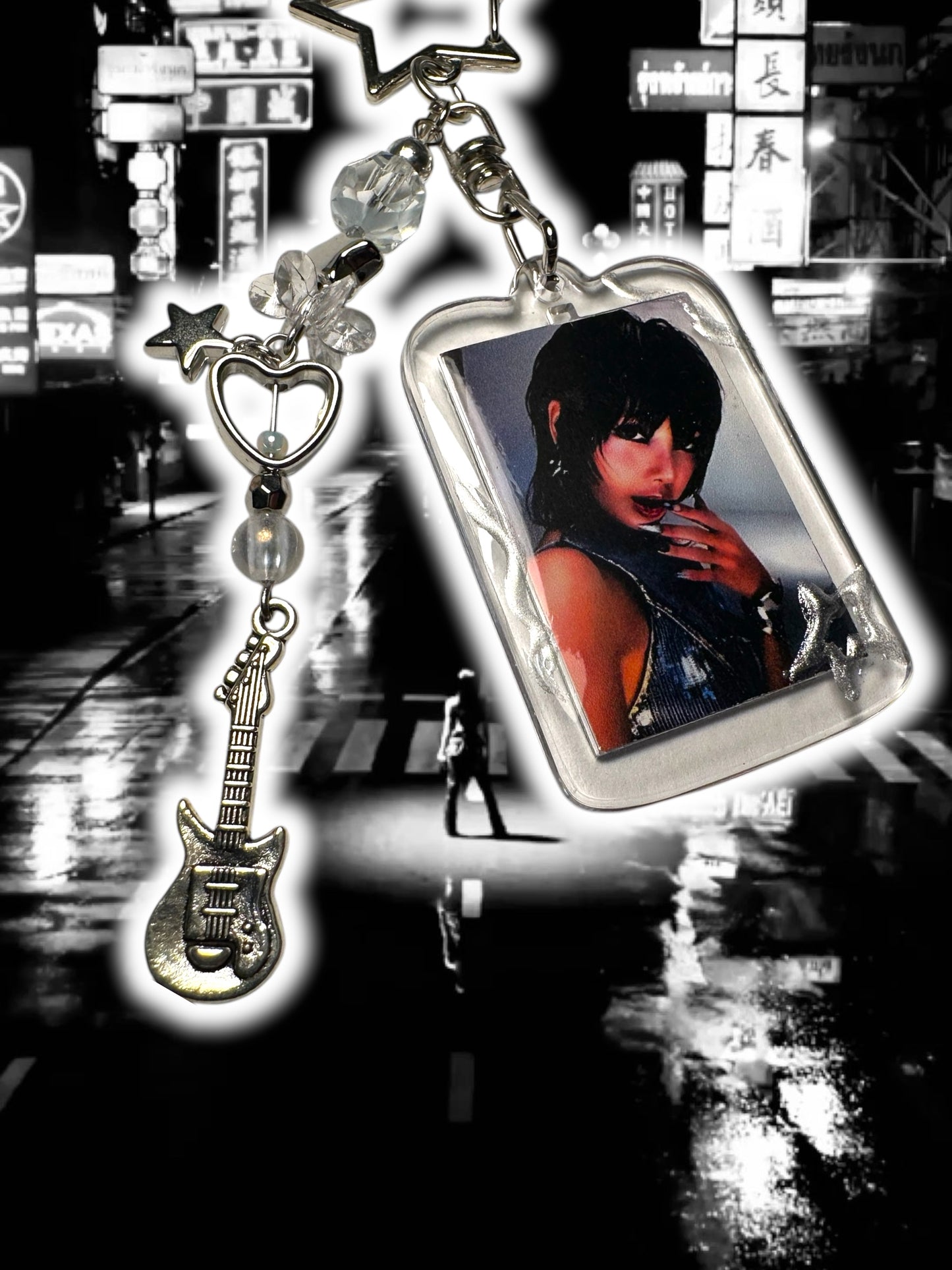 Blackpink Lisa Rockstar inspired keychain