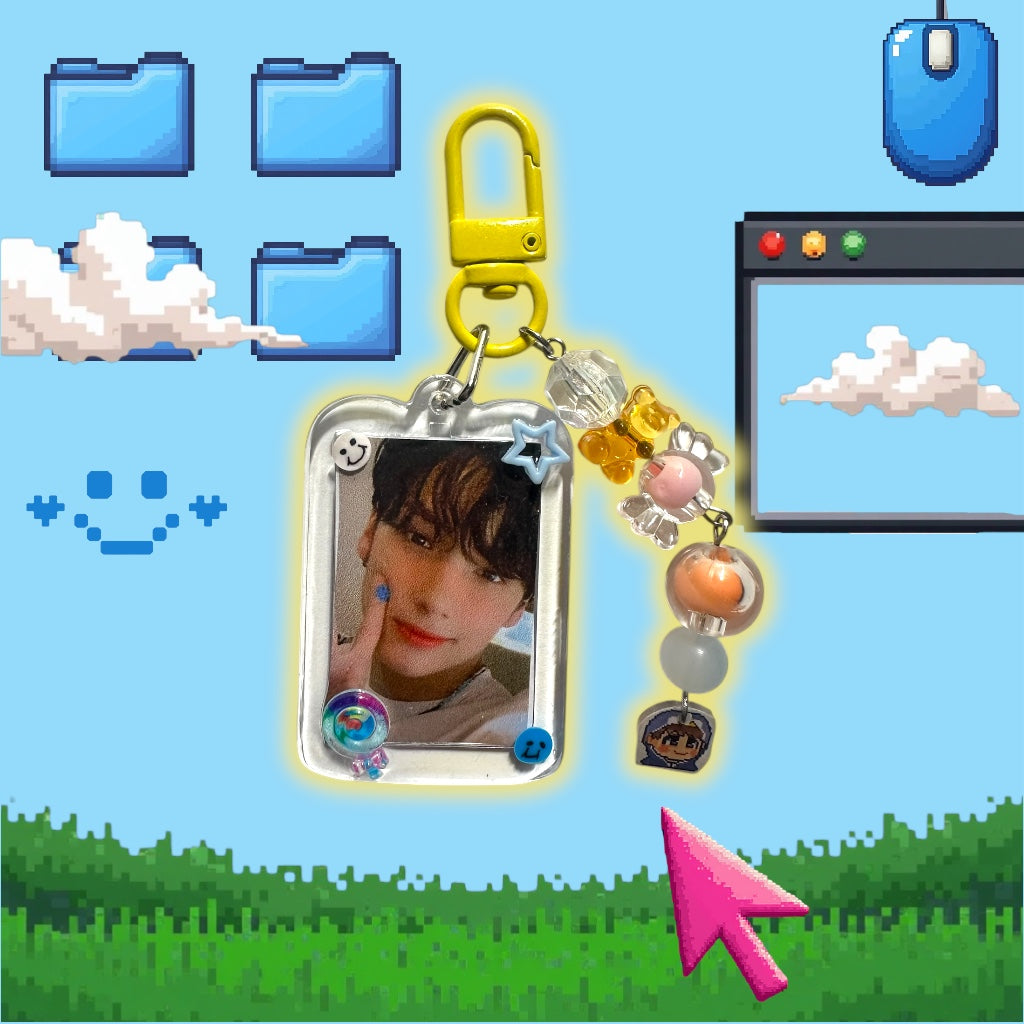 Kpop TXT Blue Hour Kai inspired Keychain double sided
