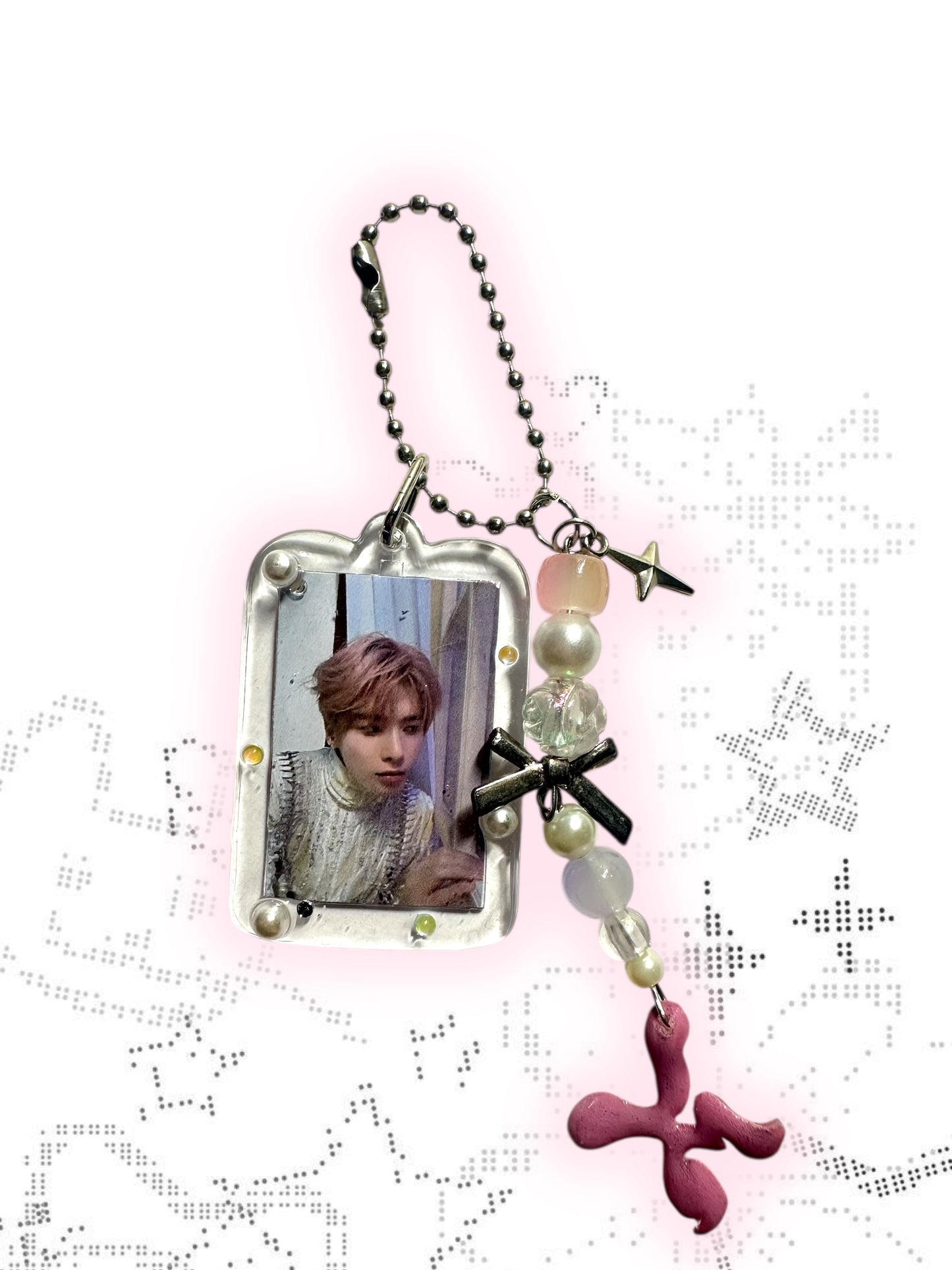 Kpop TXT Taehyun inspired Keychain double sided