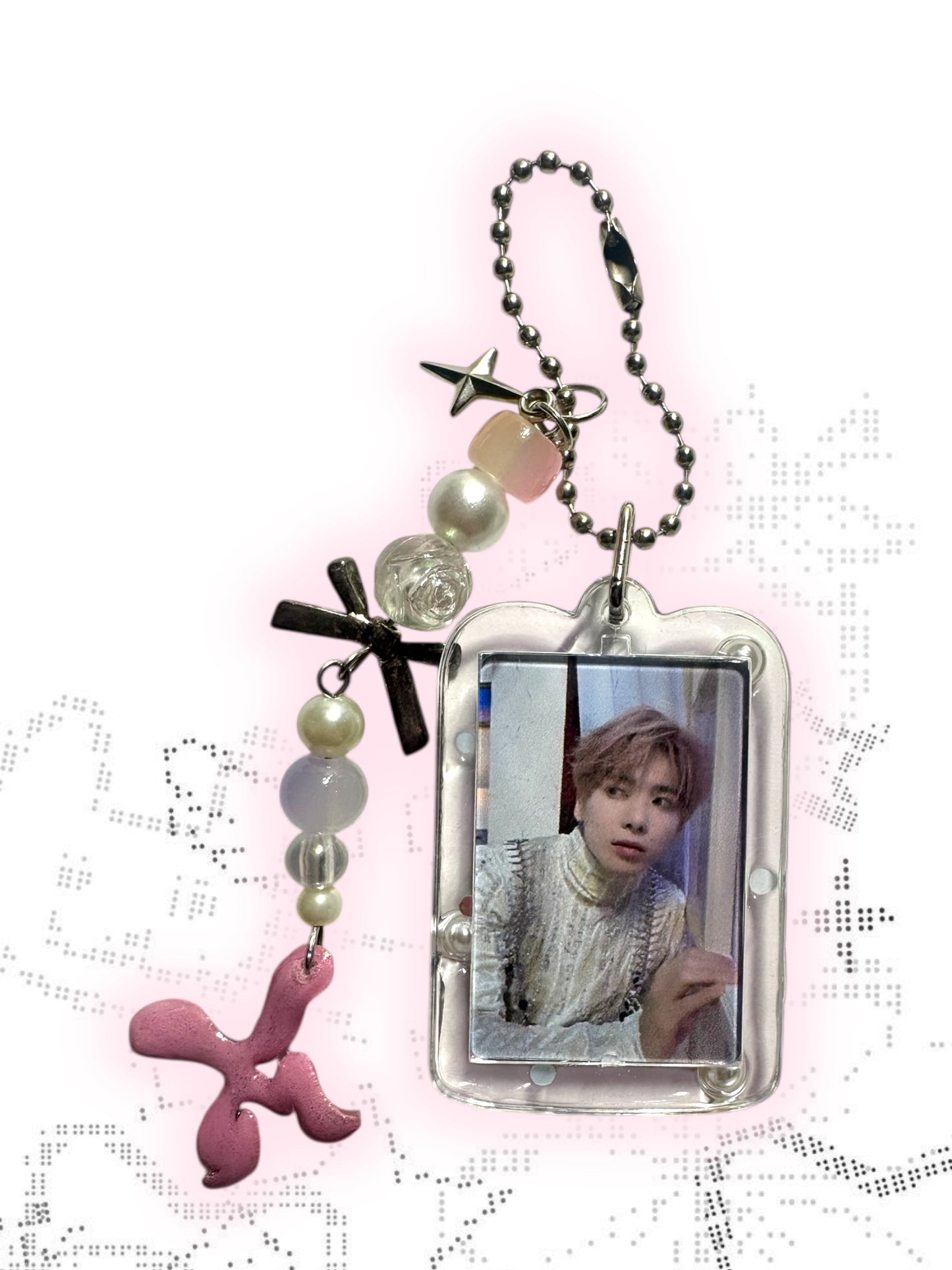 Kpop TXT Taehyun inspired Keychain double sided