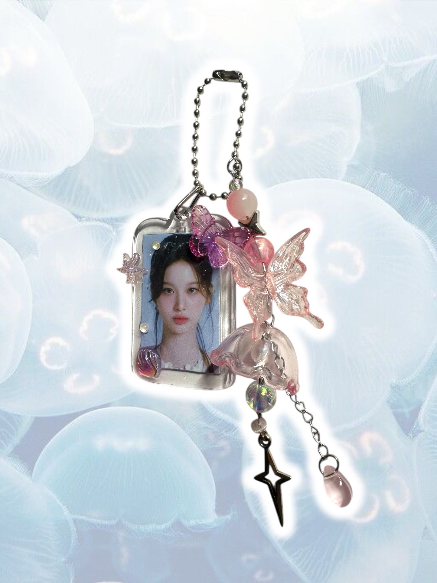 Nmixx jellyfish inspired keychains Sullyoon