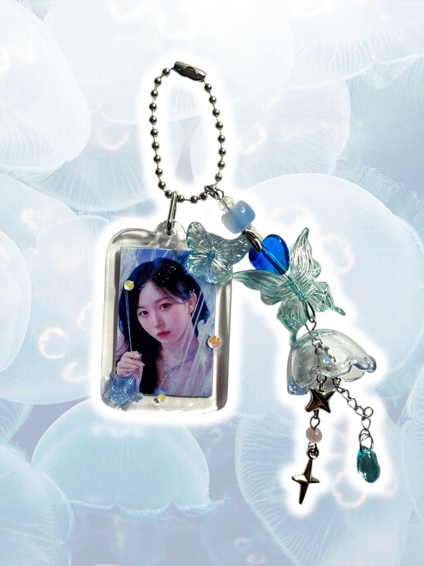 Nmixx jellyfish inspired keychains Haewon