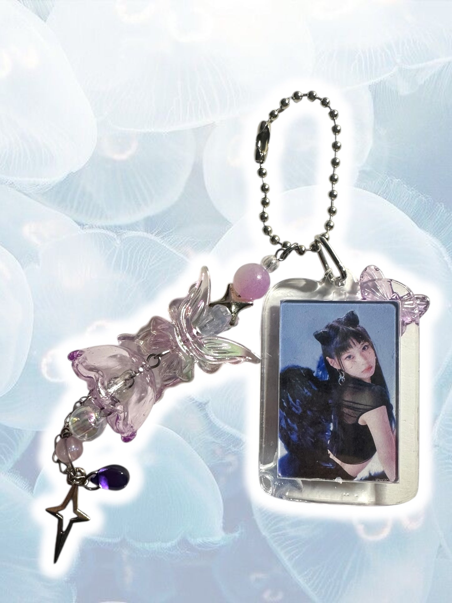 Nmixx jellyfish inspired keychains Jiwoo