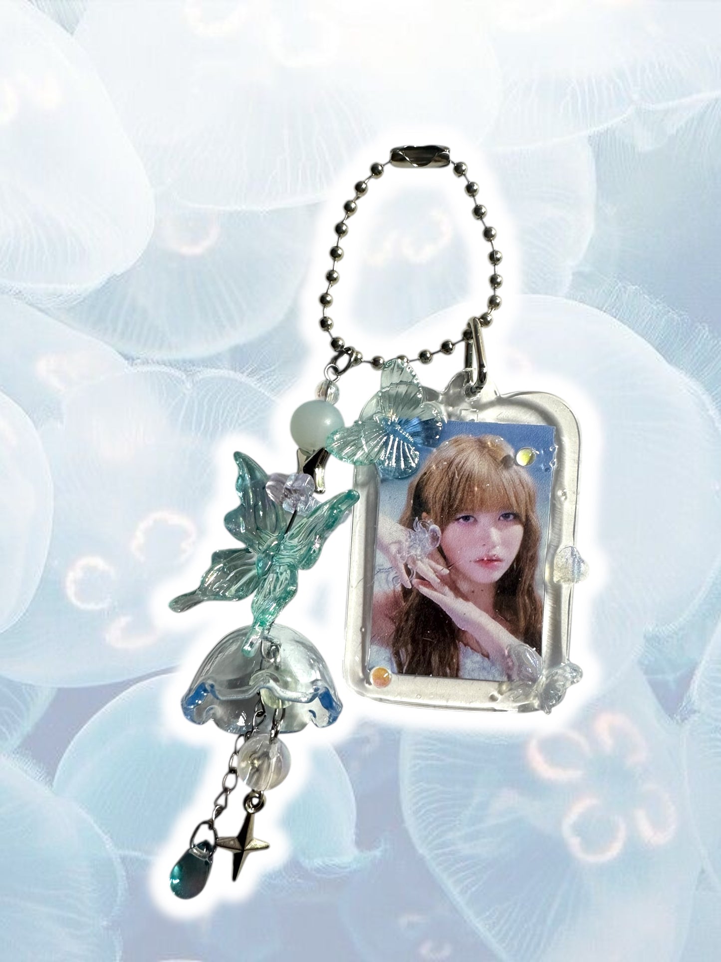 Nmixx jellyfish inspired keychains Lily