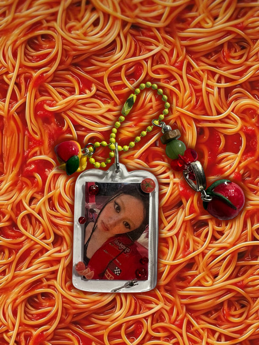 Le Sserafim Spaghetti Yunjin inspired keychain