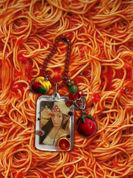 Le Sserafim Spaghetti Kazuha inspired keychain