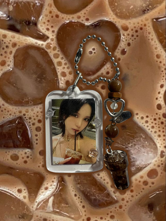 Twice coffee inspired keychain Mina