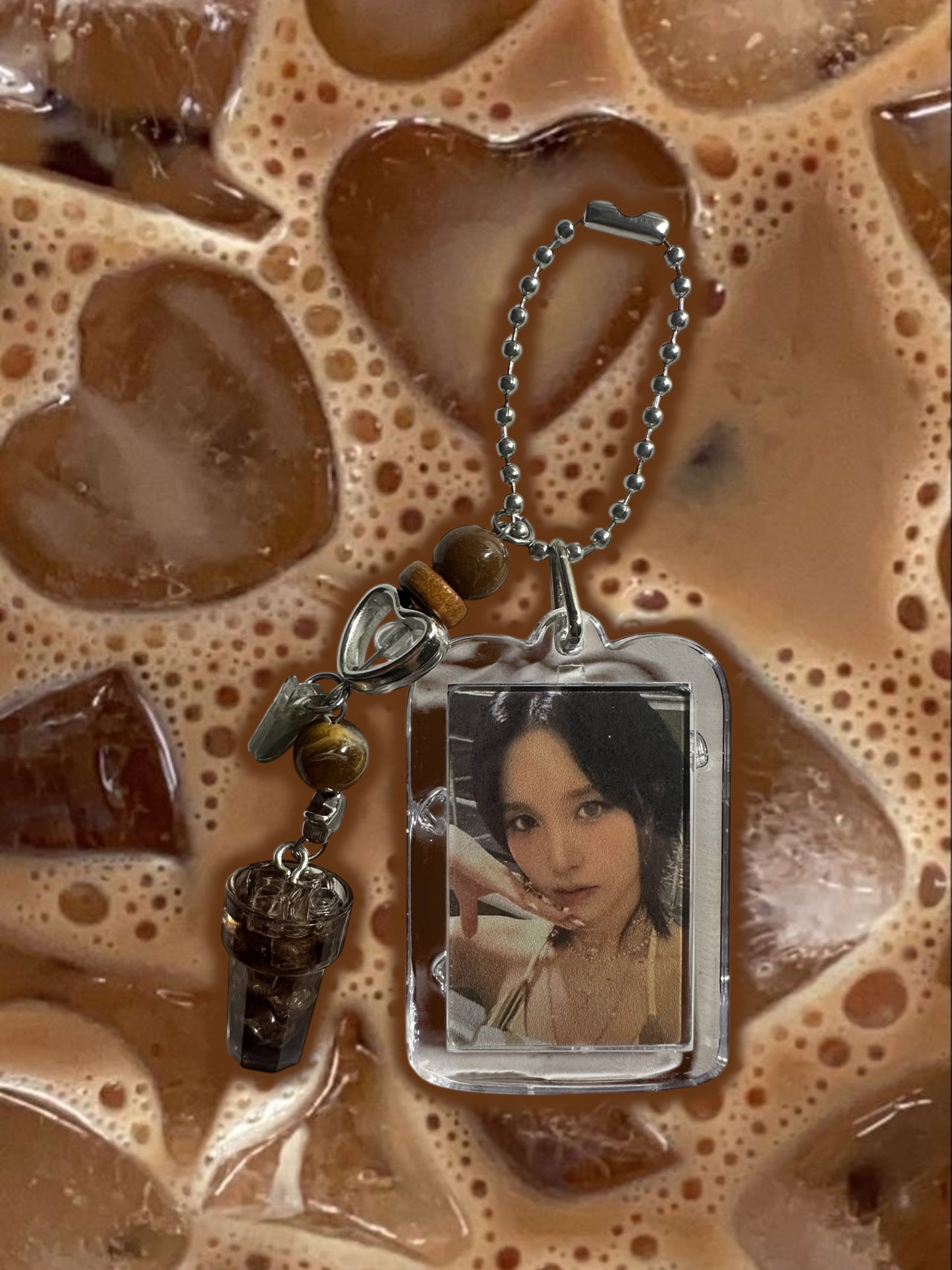 Twice coffee inspired keychain Mina