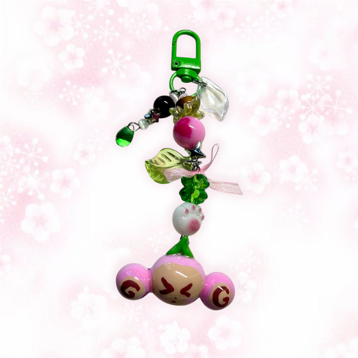 Monkey Cherry Keychain