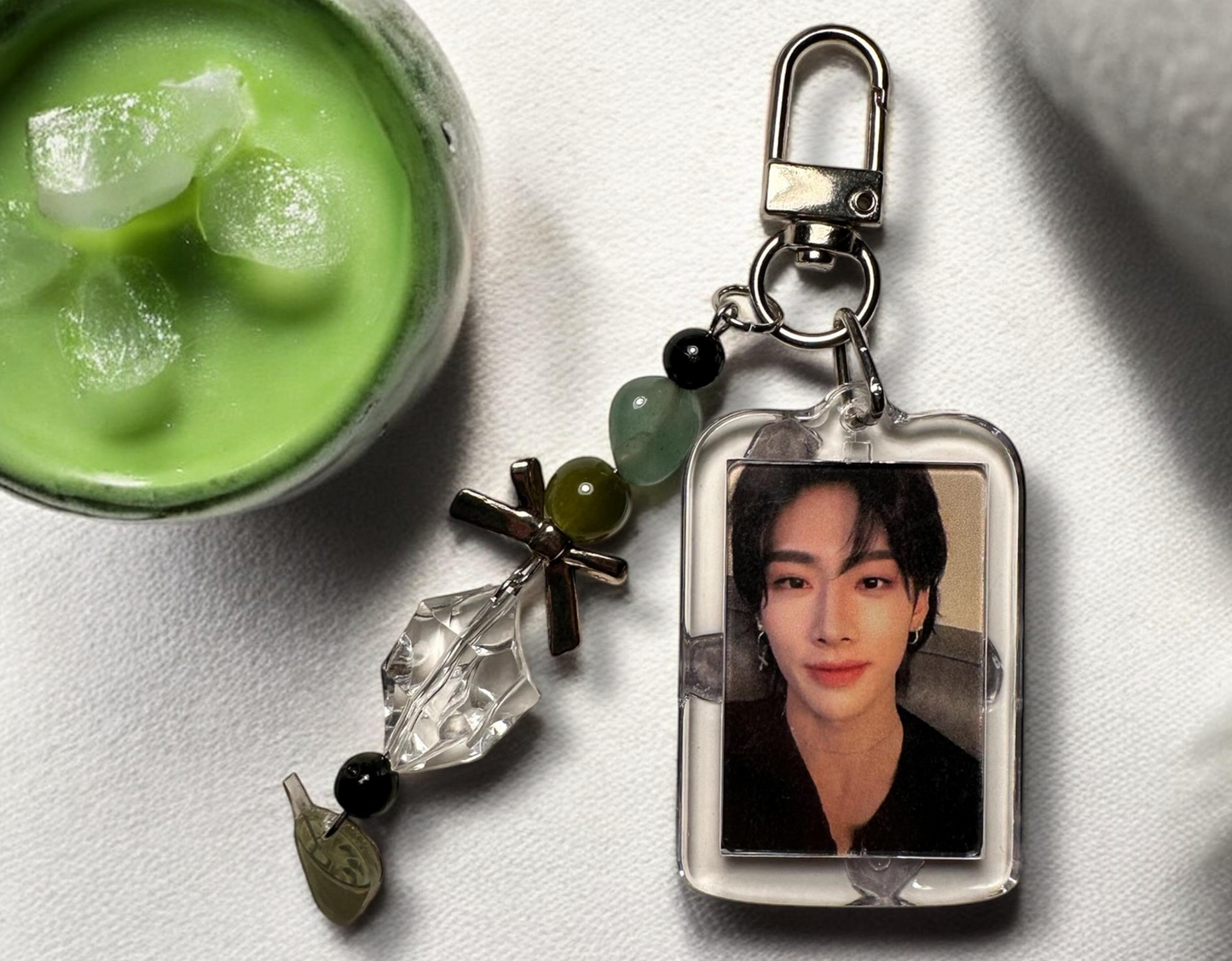 ZBI ZEROBASEONE Ricky matcha inspired keychain