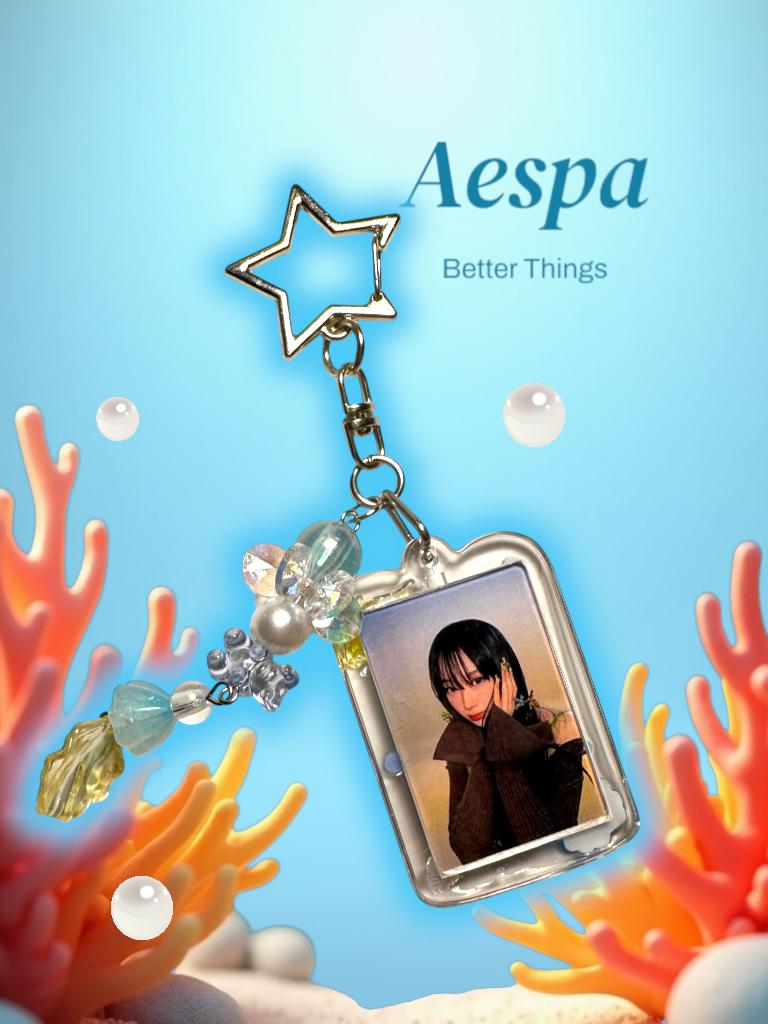 Kpop Aespa Giselle inspired keychain double sided