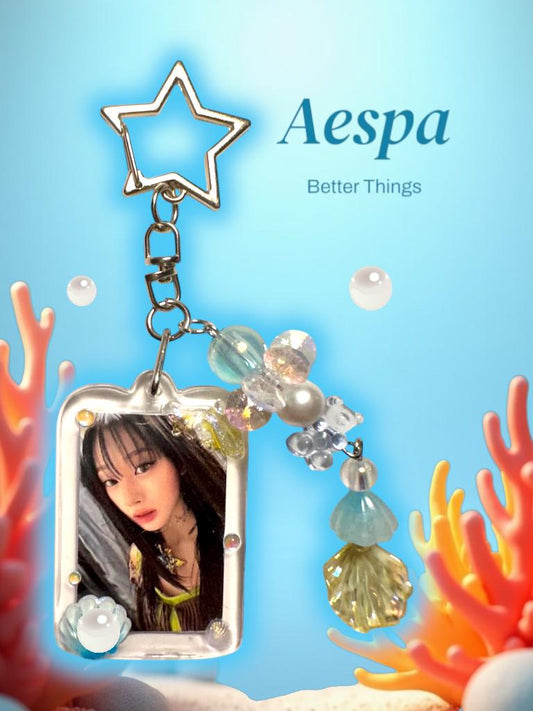 Kpop Aespa Giselle inspired keychain double sided